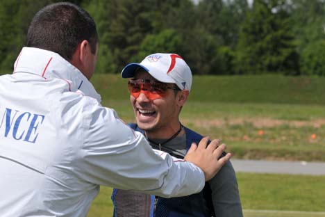 Skeet Men - Olympic medallist Terras shot gold at the 22nd shoot-off target